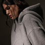 Oversized Hooded Sweat Top  in Heather Grey | James Perse Los Angeles