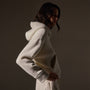 Oversized Hooded Sweat Top  in Ivory | James Perse Los Angeles