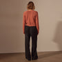 Cotton Linen Cropped Cardigan in Adobe | James Perse Los Angeles