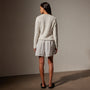 Cotton Linen Button Cardigan in White | James Perse Los Angeles