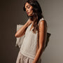 Cotton Linen V Neck Vest in Natural | James Perse Los Angeles
