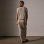 Cotton Linen Knit Crew Neck in Natural | James Perse Los Angeles