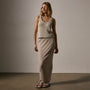 Cotton Linen Knit Tank in Natural | James Perse Los Angeles