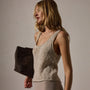 Cotton Linen Knit Tank in Natural | James Perse Los Angeles