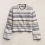 Grey Cape Multi Stripe Sweater In Neutral Multi Stripe | James Perse Los Angeles