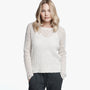 Open Stitch Cotton Crew - Beige | James Perse Los Angeles