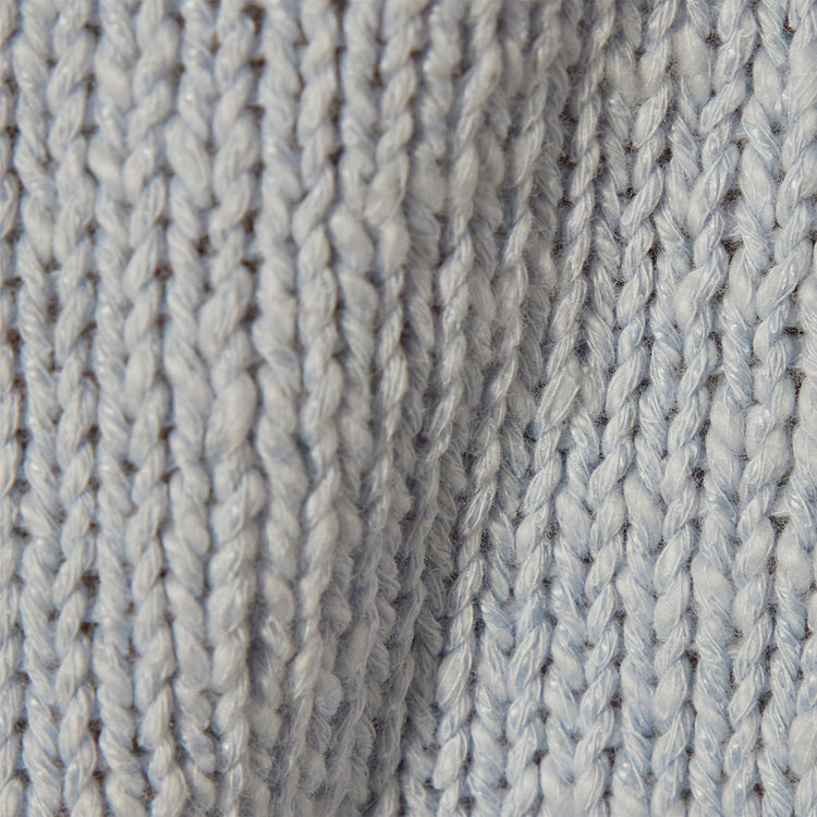 Cotton Linen Boatneck Sweater in Bleached Blue | James Perse Los Angeles