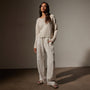 Cotton Linen Boatneck Sweater in Natural | James Perse Los Angeles