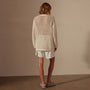 Cotton Linen Open Tunic in White | James Perse Los Angeles