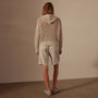 Cotton Linen Open Hoodie in Natural | James Perse Los Angeles