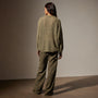 Cotton Linen Textured Sweater in Palm | James Perse Los Angeles