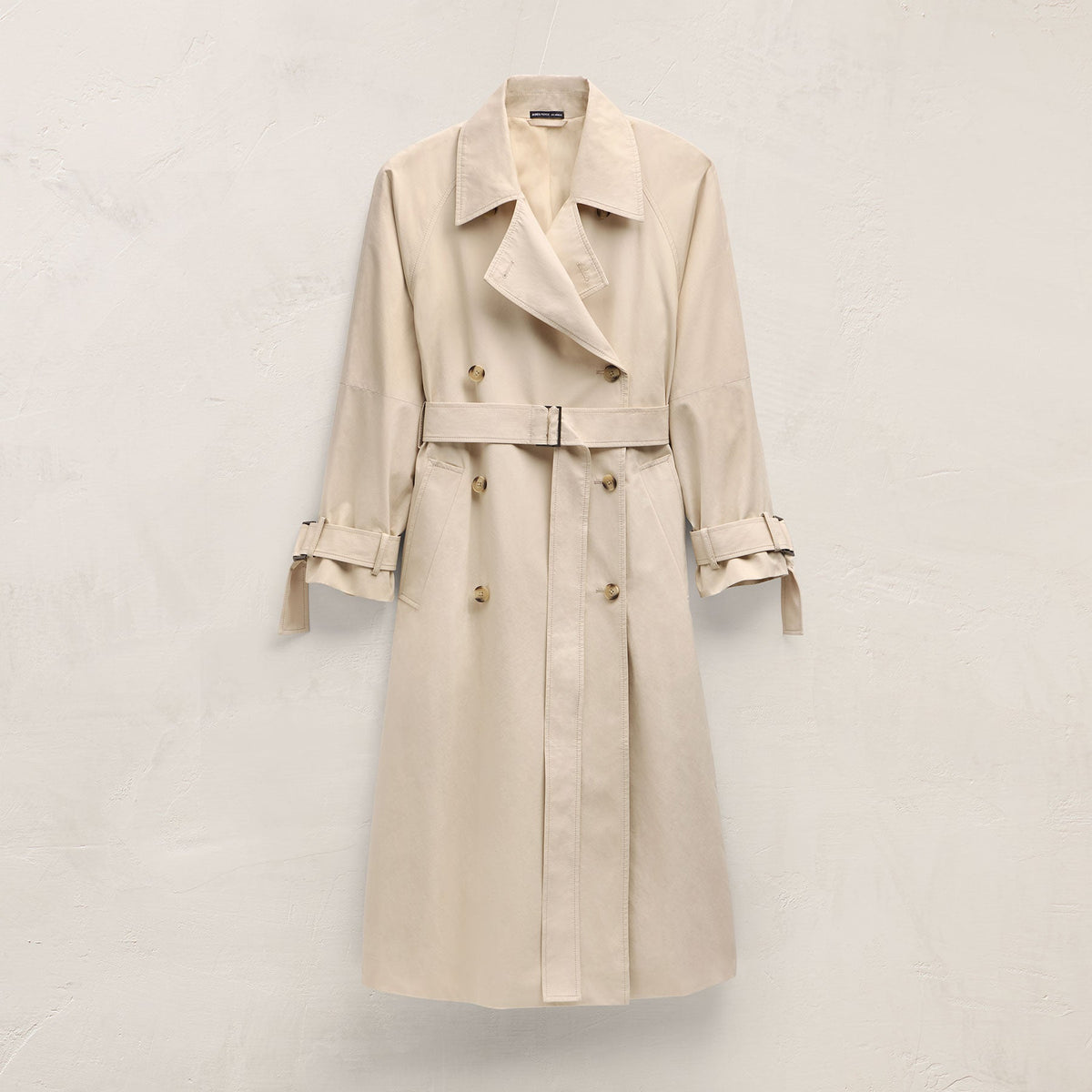 Italian Heavy Poplin Trench Coat - Beige