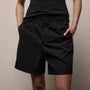 Italian Heavy Poplin Relaxed Short in Black | James Perse Los Angeles