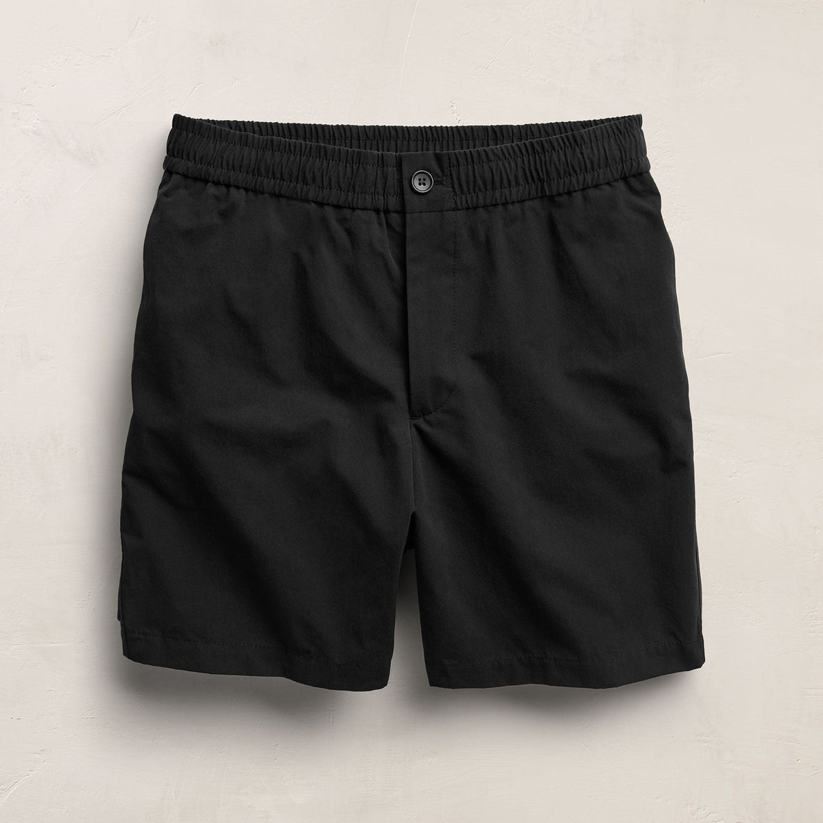 Italian Heavy Poplin Relaxed Short in Black | James Perse Los Angeles