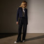 Sweater Knit Jacket in Navy | James Perse Los Angeles