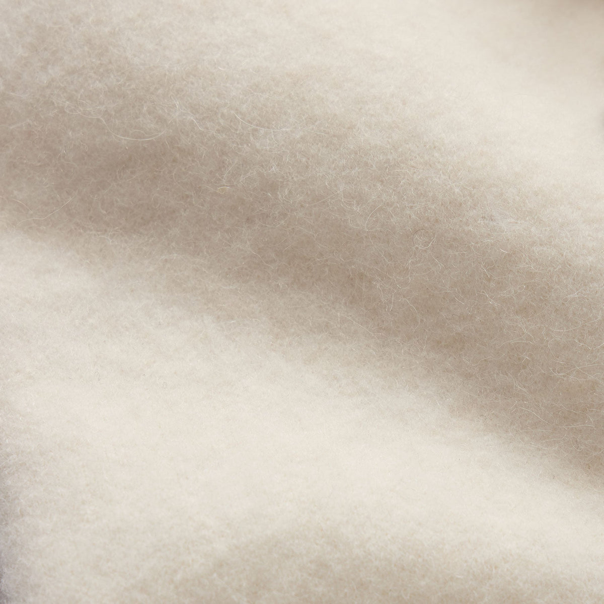 Wool Alpaca Stretch Zip Jacket in Ivory | James Perse Los Angeles FLAT