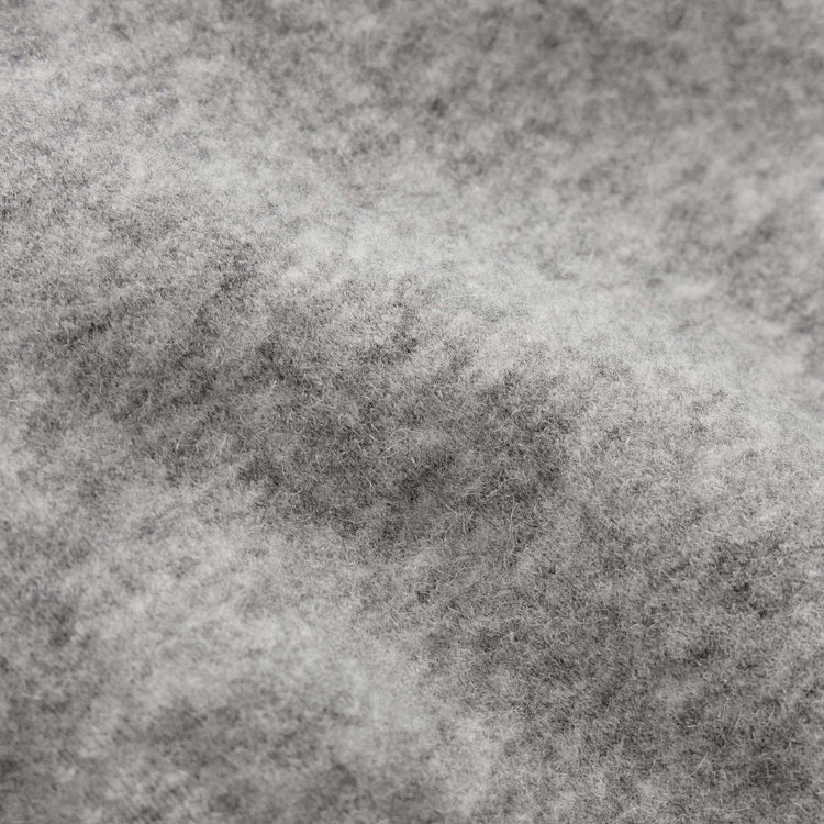 Wool Alpaca Stretch Zip Jacket in Mid Grey | James Perse Los Angeles FLAT