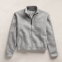 Wool Alpaca Stretch Zip Jacket in Mid Grey | James Perse Los Angeles FLAT