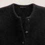 Wool Alpaca Button Front Jacket in Black | James Perse Los Angeles FLAT