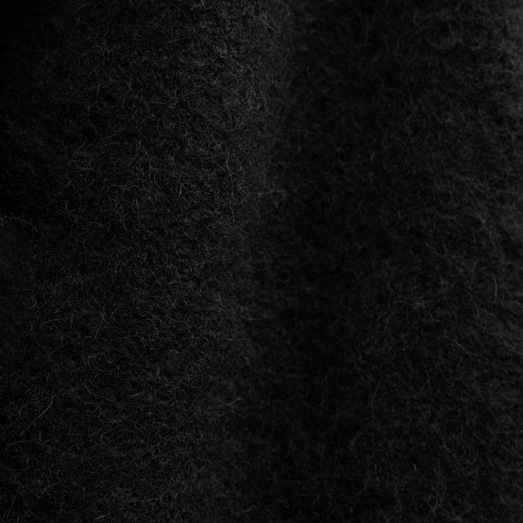 Wool Alpaca Button Front Jacket in Black | James Perse Los Angeles FLAT