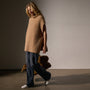 Waffle Knit Funnel Neck Tunic in Camel | James Perse Los Angeles