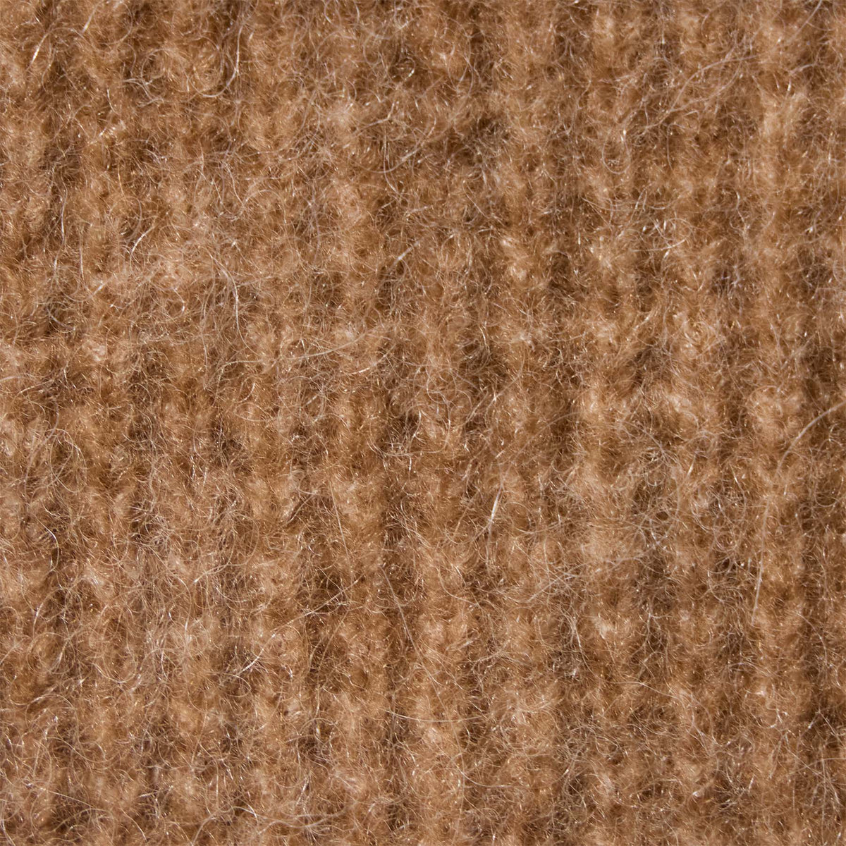 Oversized Waffle Knit Crew in Camel | James Perse Los Angeles