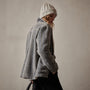 Sherpa Lined Baja Jacket in Heather Grey Stripe | James Perse Los Angeles