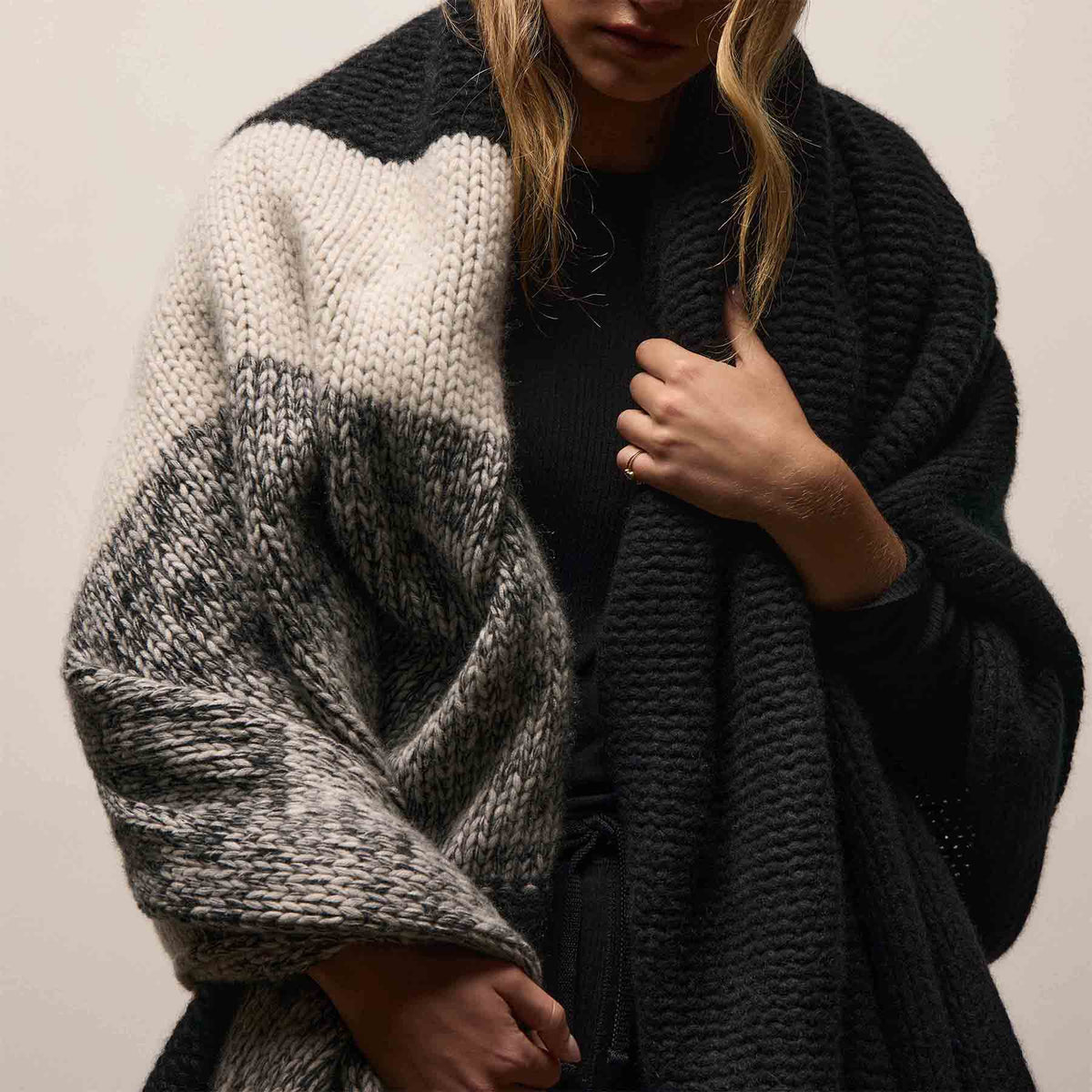 Wool Rib Wide Leg Lounge Pant in Black | James Perse Los Angeles