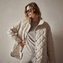 Diamond Quilted Jacket in Cloud | James Perse Los Angeles