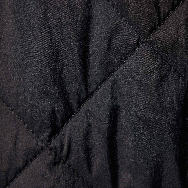 Sherpa Lined Insulated Snap Front Jacket in Black/Black | James Perse Los Angeles