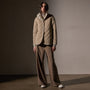 Sherpa Lined Insulated Snap Front Jacket  in Light Tan/Natural | James Perse Los Angeles