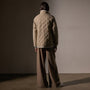 Sherpa Lined Insulated Snap Front Jacket  in Light Tan/Natural | James Perse Los Angeles