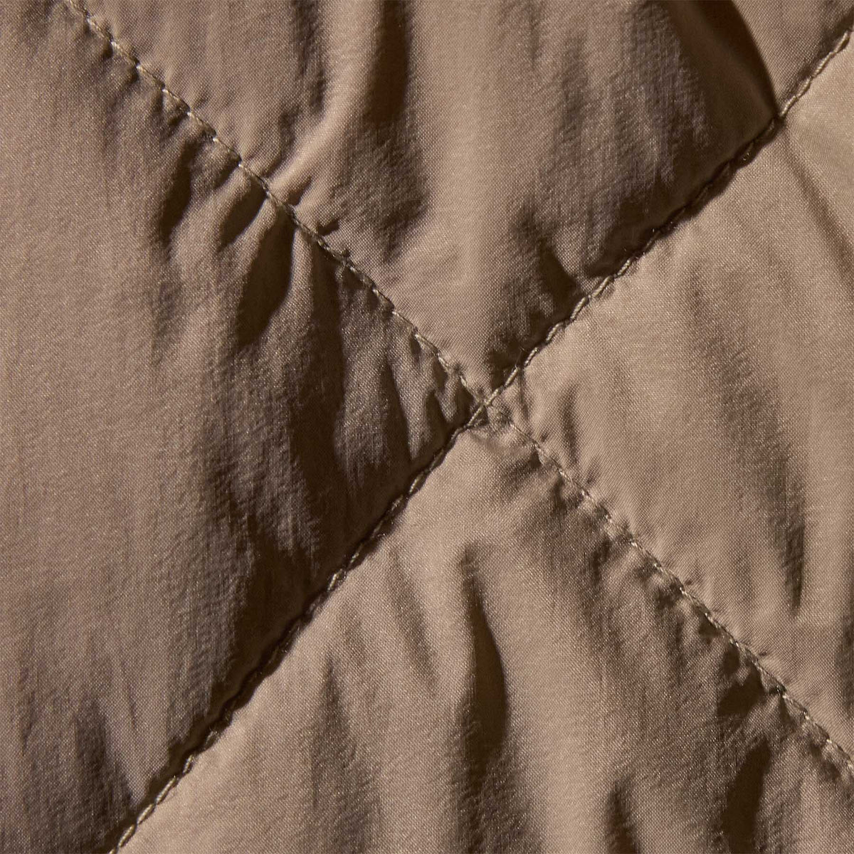Sherpa Lined Insulated Snap Front Jacket  in Light Tan/Natural | James Perse Los Angeles