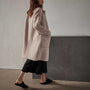 Sherpa Funnel Neck Coat in Nude | James Perse Los Angeles