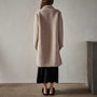 Sherpa Funnel Neck Coat in Nude | James Perse Los Angeles