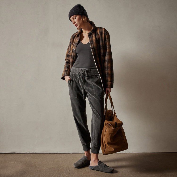 Corduroy Utility Pant in Magma Pigment | James Perse Los Angeles