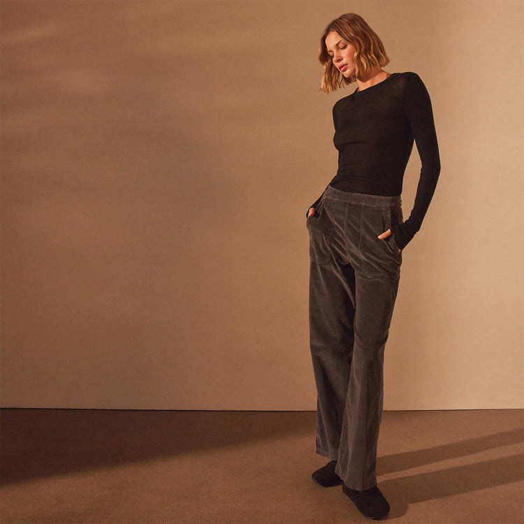 Pacifica Corduroy Pant in Magma Pigment | James Perse Los Angeles