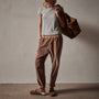 Relaxed Fit Corduroy Pant in Chestnut Pigment | James Perse Los Angeles