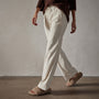 Wide Wale Soft Corduroy Pant in Alabaster Pigment | James Perse Los Angeles
