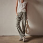 Wide Leg Corduroy Pant in Concrete Pigment | James Perse Los Angeles