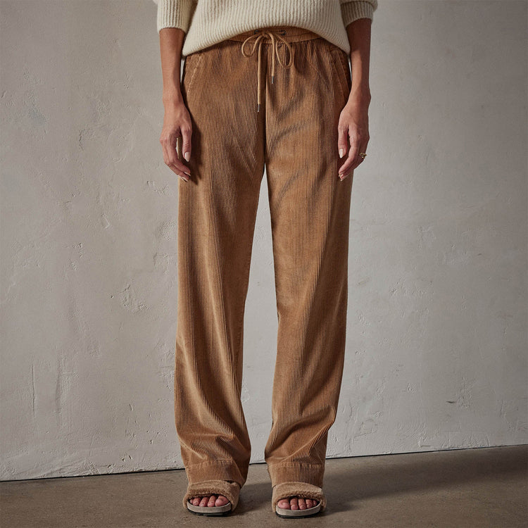 Wide Wale Soft Corduroy Pant in Copper Pigment | James Perse Los Angeles