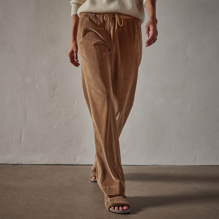 Wide Wale Soft Corduroy Pant in Copper Pigment | James Perse Los Angeles
