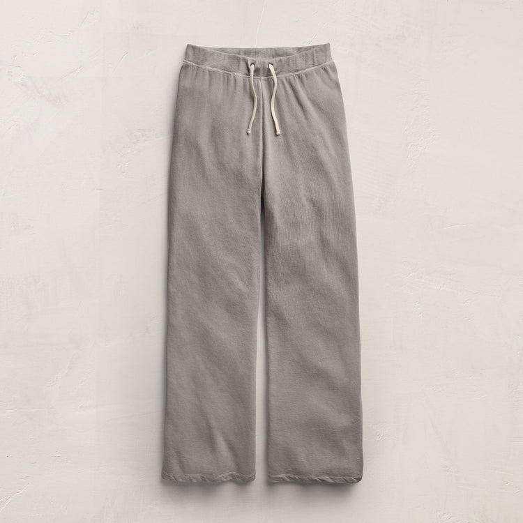 Vintage French Terry Wide Leg Sweatpant in Fog Pigment | James Perse Los Angeles