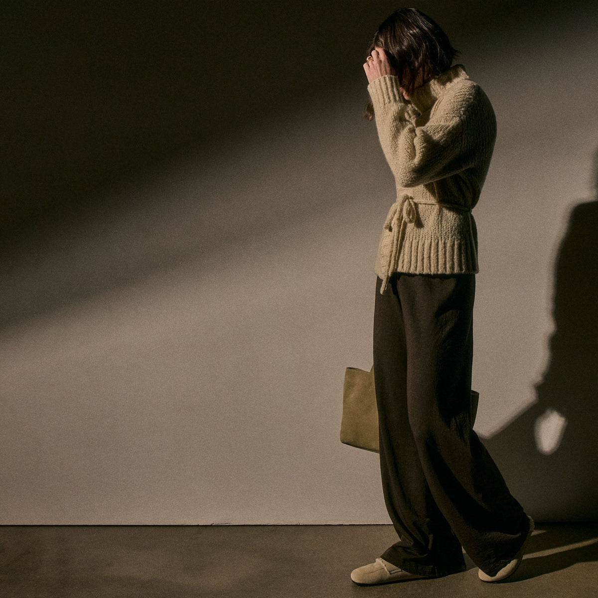 Wide Leg Sweatpant in Porcupine | James Perse Los Angeles