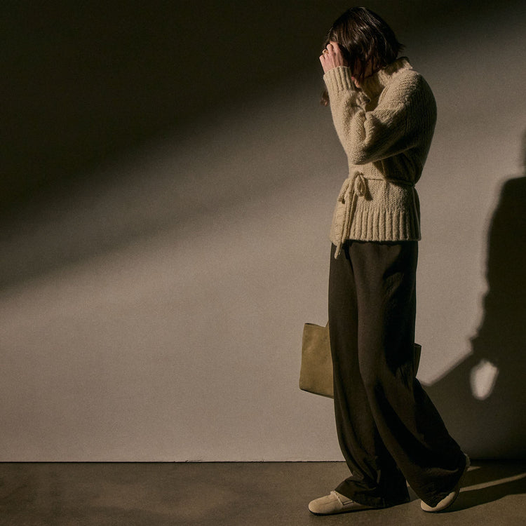 Wide Leg Sweatpant in Porcupine | James Perse Los Angeles