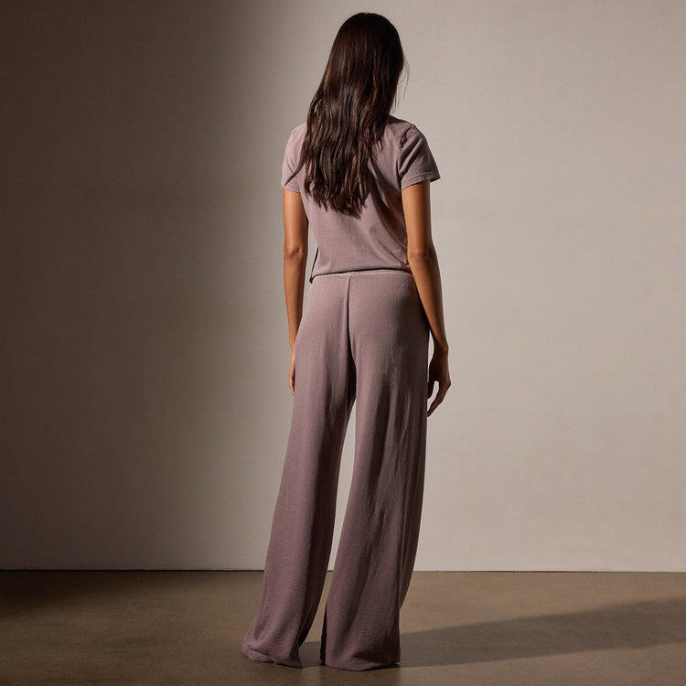 Wide Leg Sweatpant in Red Ash Pigment | James Perse Los Angeles