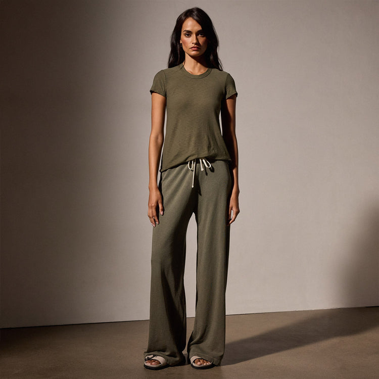 Wide Leg Sweatpant in Trooper Pigment | James Perse Los Angeles