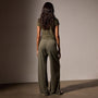 Wide Leg Sweatpant in Trooper Pigment | James Perse Los Angeles