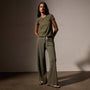 Wide Leg Sweatpant in Trooper Pigment | James Perse Los Angeles
