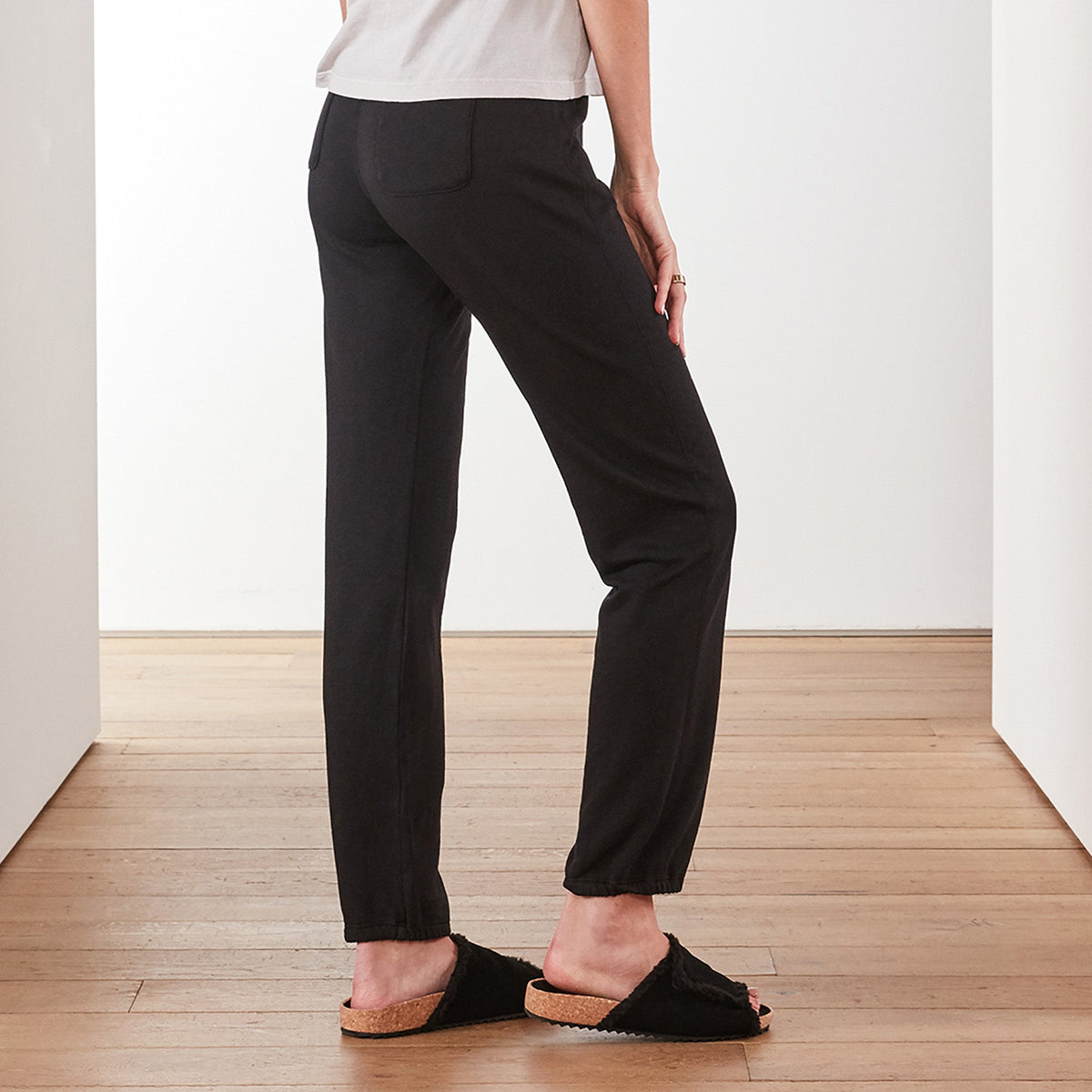 Vintage Fleece Sweatpant In Black | James Perse Los Angeles